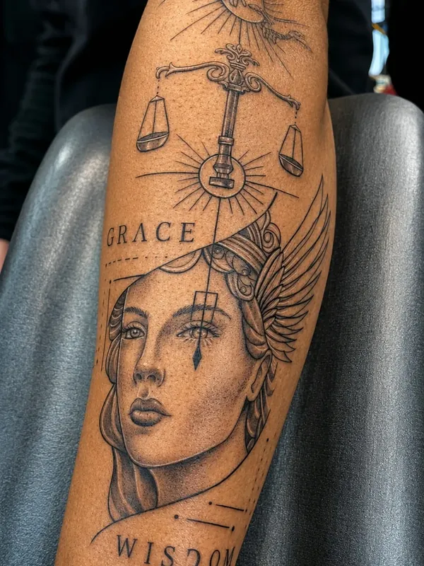 Tatuagem blackwork feminina em Taboão da Serra